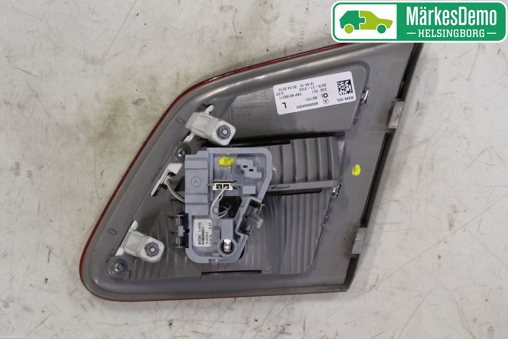 Mercedes-Benz MB B-KLASS (W246/W242) 12-19 Baklykt Venstre På Luke(Indre