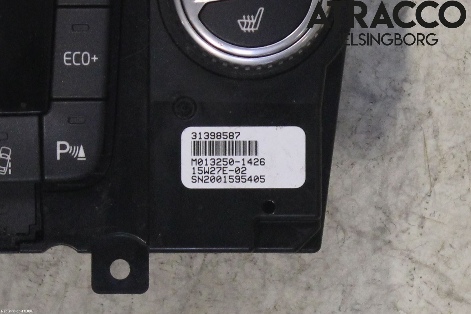 Volvo V70 14-16 Varme Ac Betjening-Display