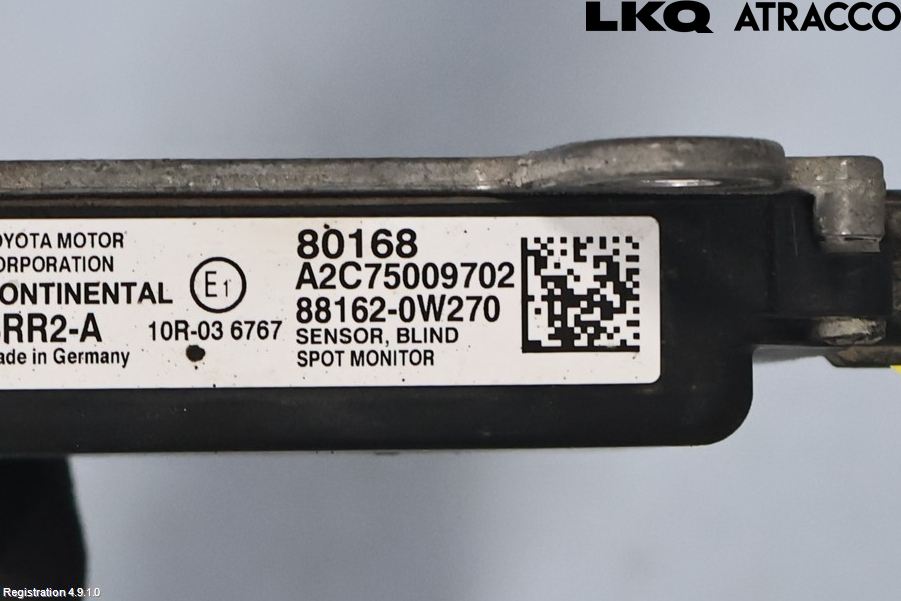 Toyota PRIUS (ZVW50) 16-21 Sensor Kollisjonsbeskyttelse