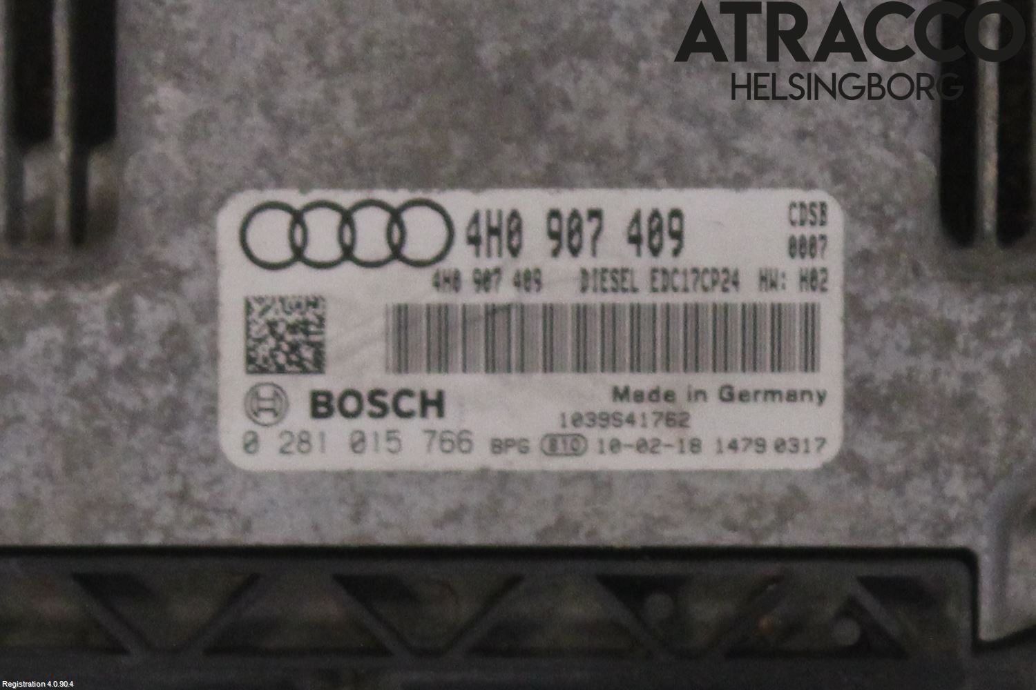 Audi A8/S8 4H 10-17 Styreenhet Dieselpumpe