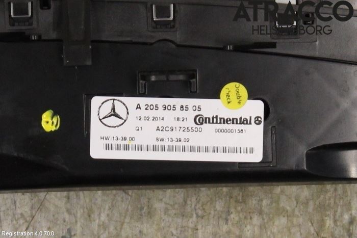 Mercedes-Benz MB C-KLASS (W205) 14-21 Varme Ac Betjening-Display