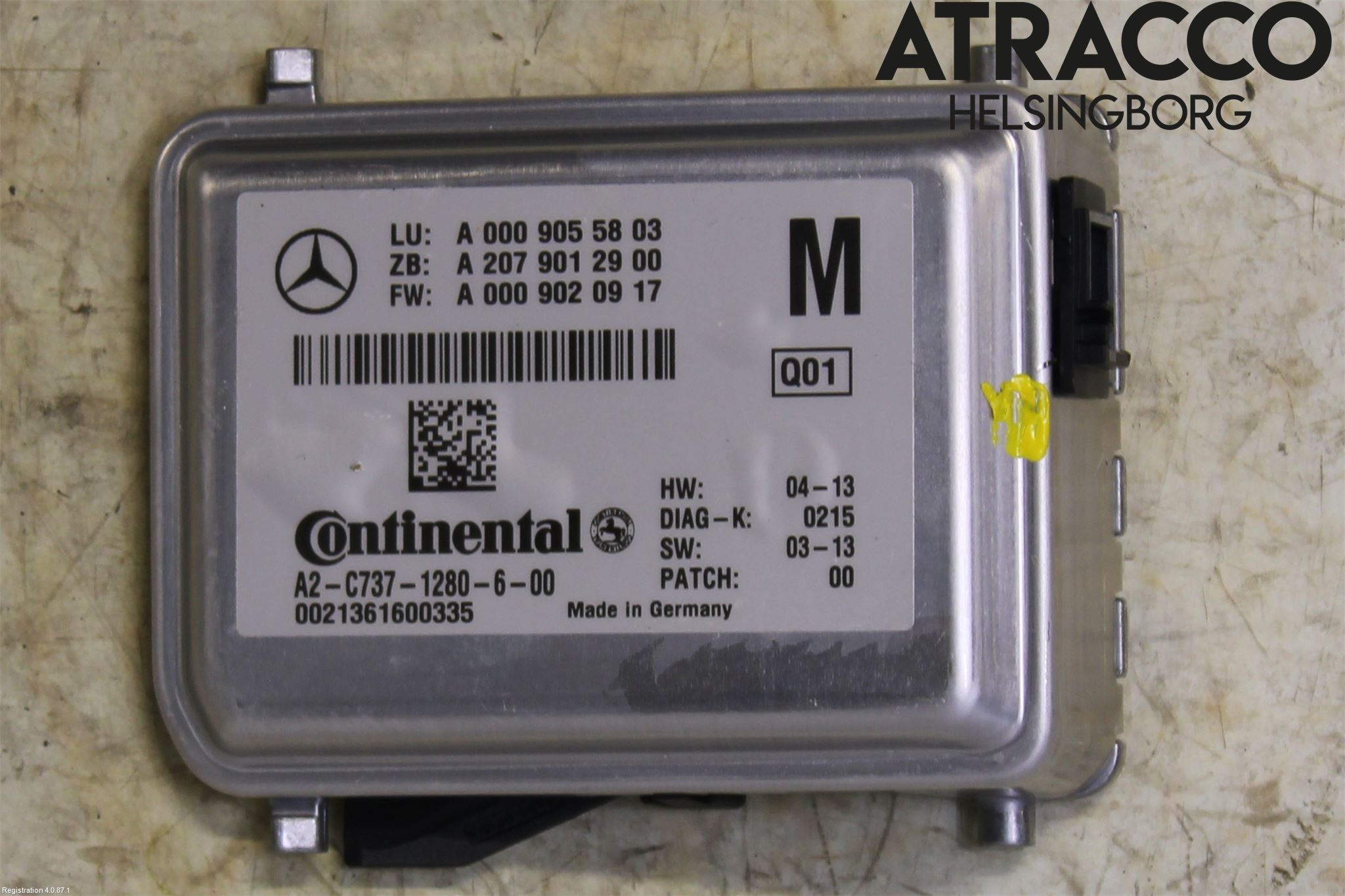 Mercedes-Benz MB E-KLASS (W212) 09-16 Sensor Kollisjonsbeskyttelse