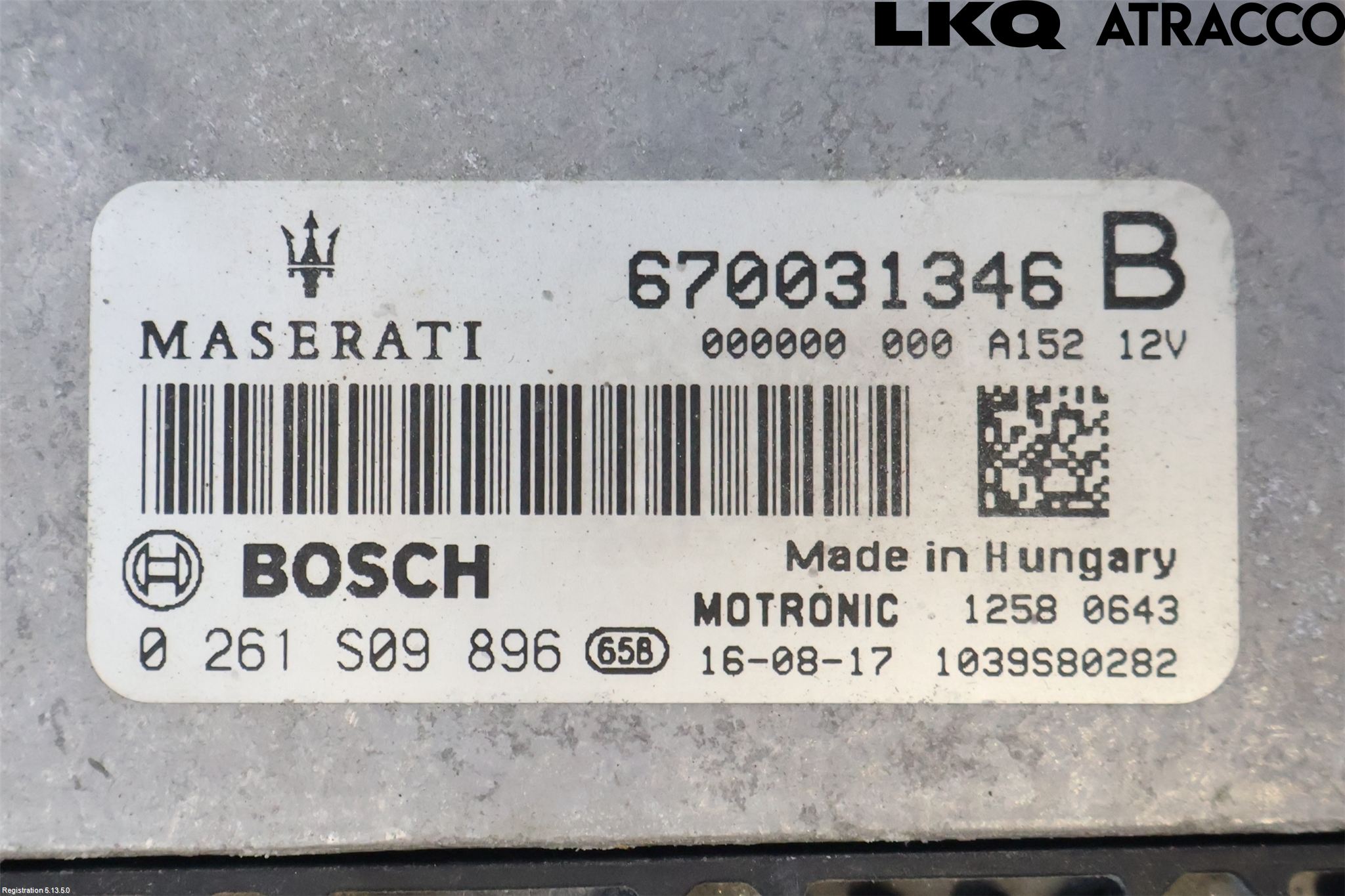 Maserati QUATTROPORTE Styreenhet Innsprøytning
