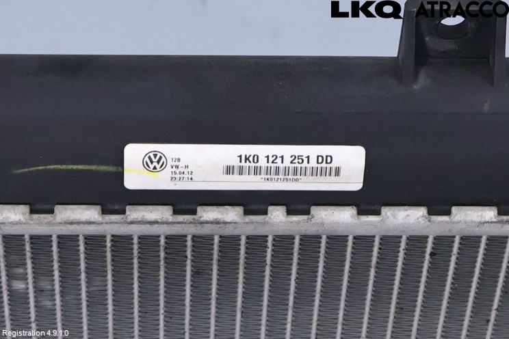 Volkswagen VW TOURAN 10-15 Radiator Manuell