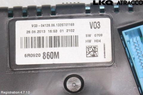 Volkswagen VW POLO 10-17 Instr Kombinert