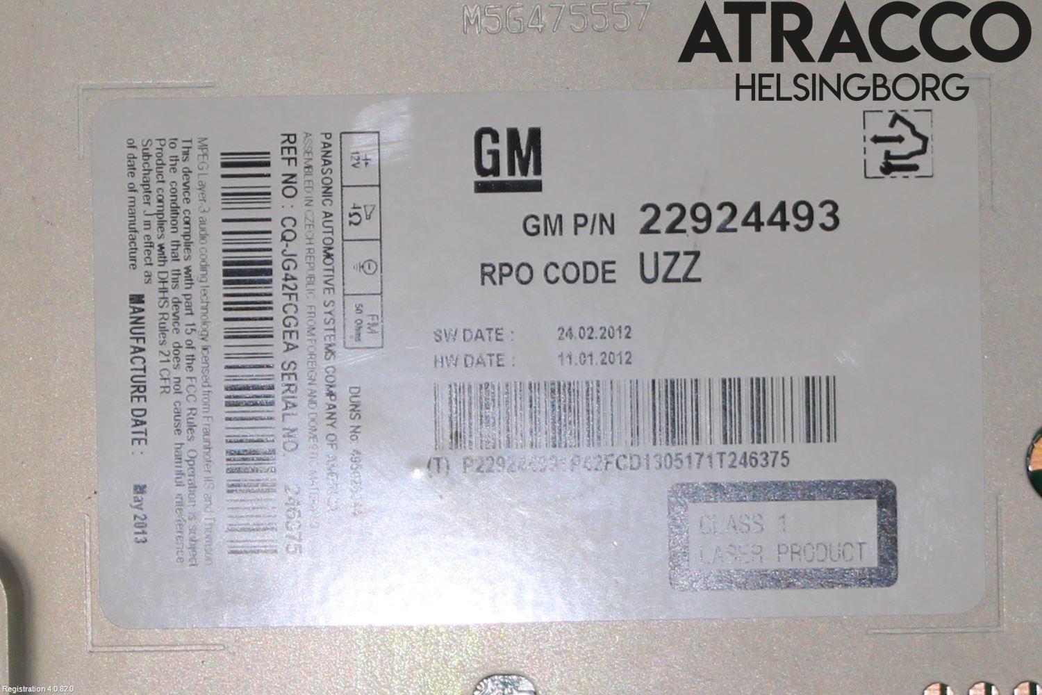 Opel ASTRA J 10-15 Stereo Radio Med Cd