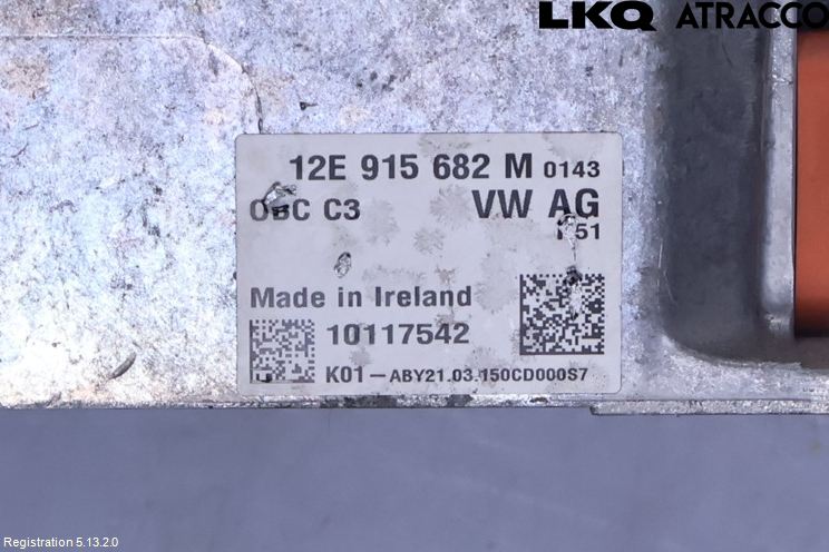 Volkswagen VW GOLF / E-GOLF VII 13-20 Batterilader Hybrid