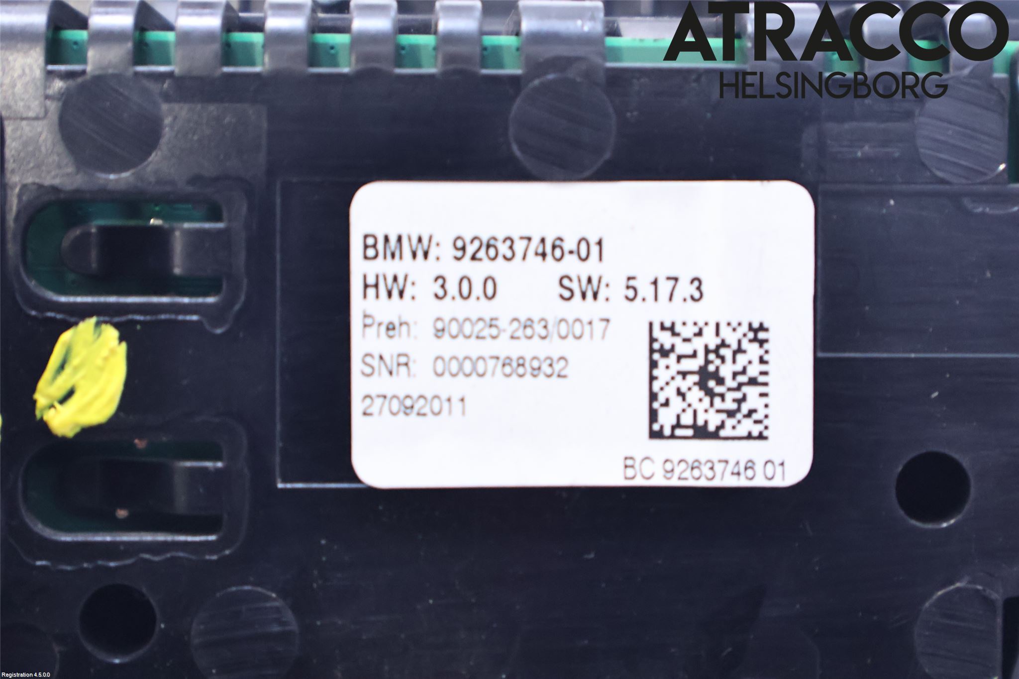 BMW 5 F10/F11/F18 09-17 Varme Ac Betjening-Display