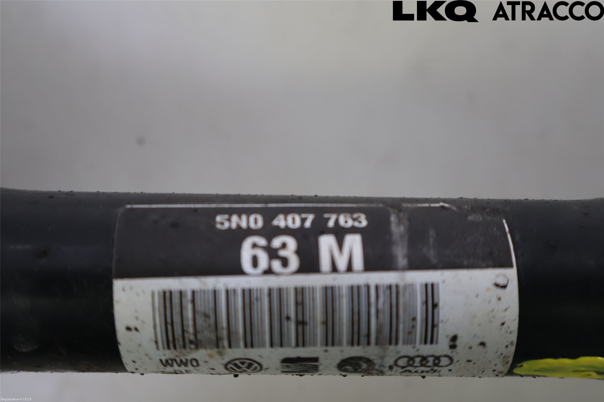 Volkswagen VW TIGUAN 07-16 Drivaksel Foran Kompl Venstre