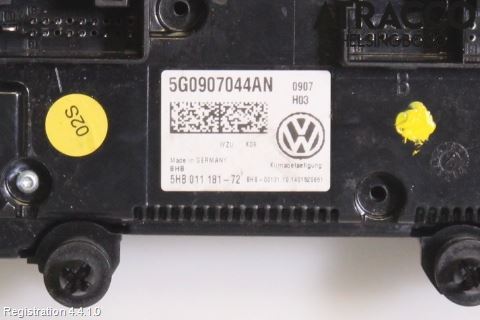 Volkswagen VW GOLF SPORTSVAN 15-20 Varme Ac Betjening-Display