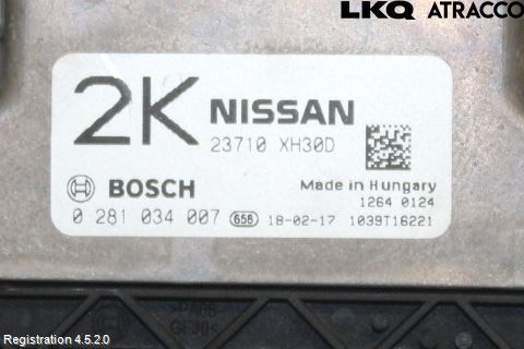 Nissan NV200/NV200 COMBI Styreenhet Dieselpumpe