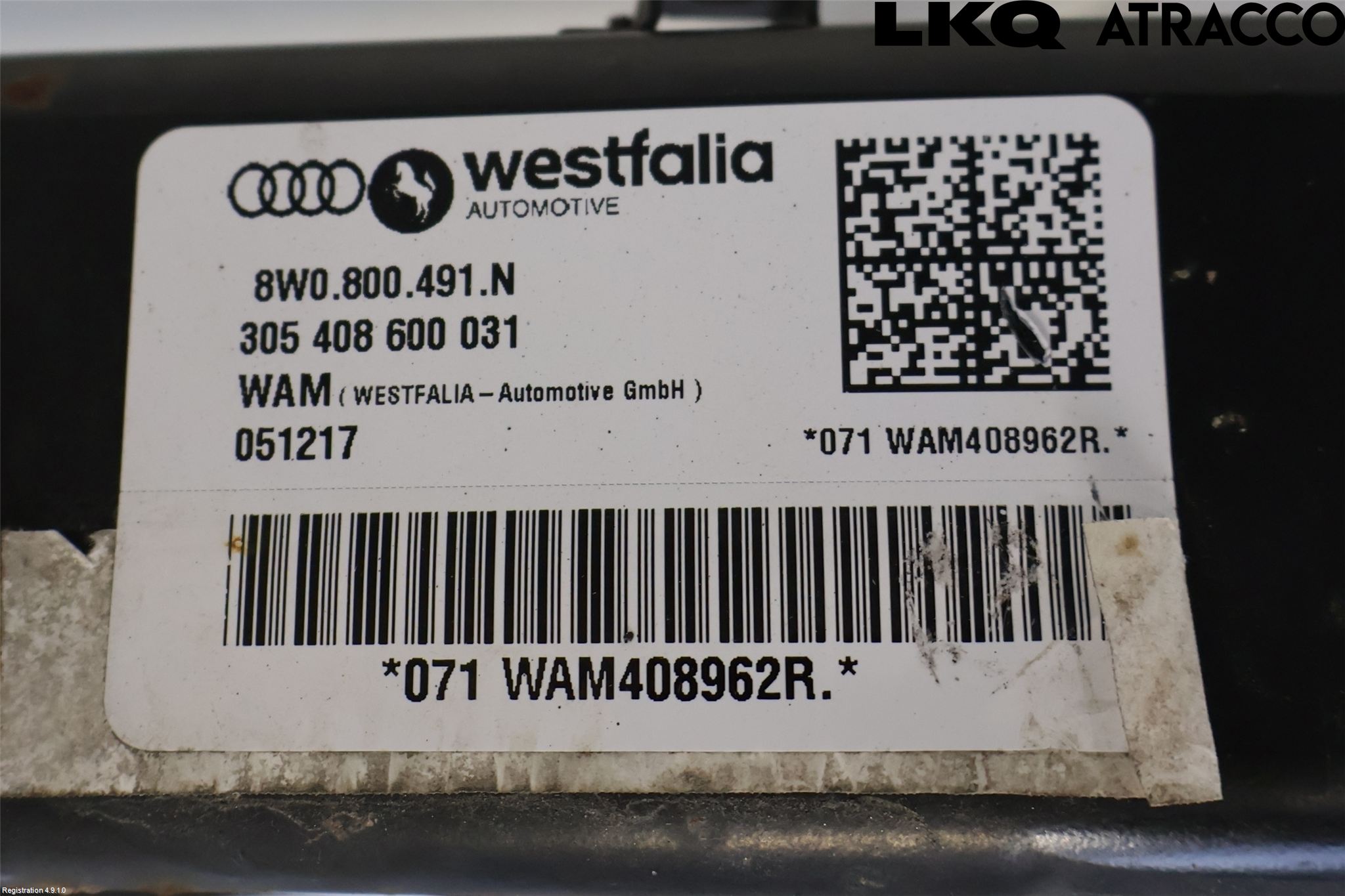 Audi A4/S4 B9 16-19 Tilhengerfeste