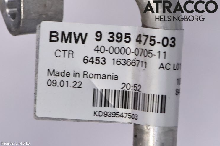 BMW 3 G20/G21/G80/G81 19- Varme Ac Slange - Rør
