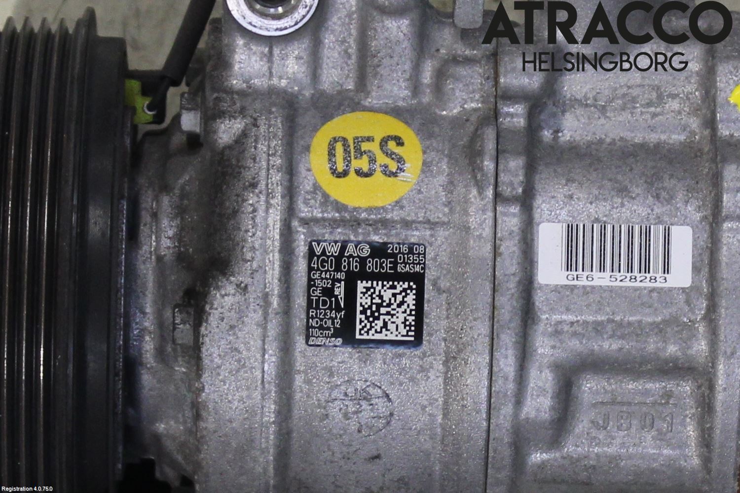 Audi A6/S6 4G 11-18 Varme Ac Kompressor