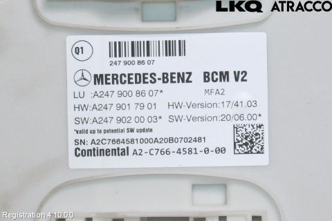 Mercedes-Benz MB B-KLASS (W247) 19- Styreenhet Klima