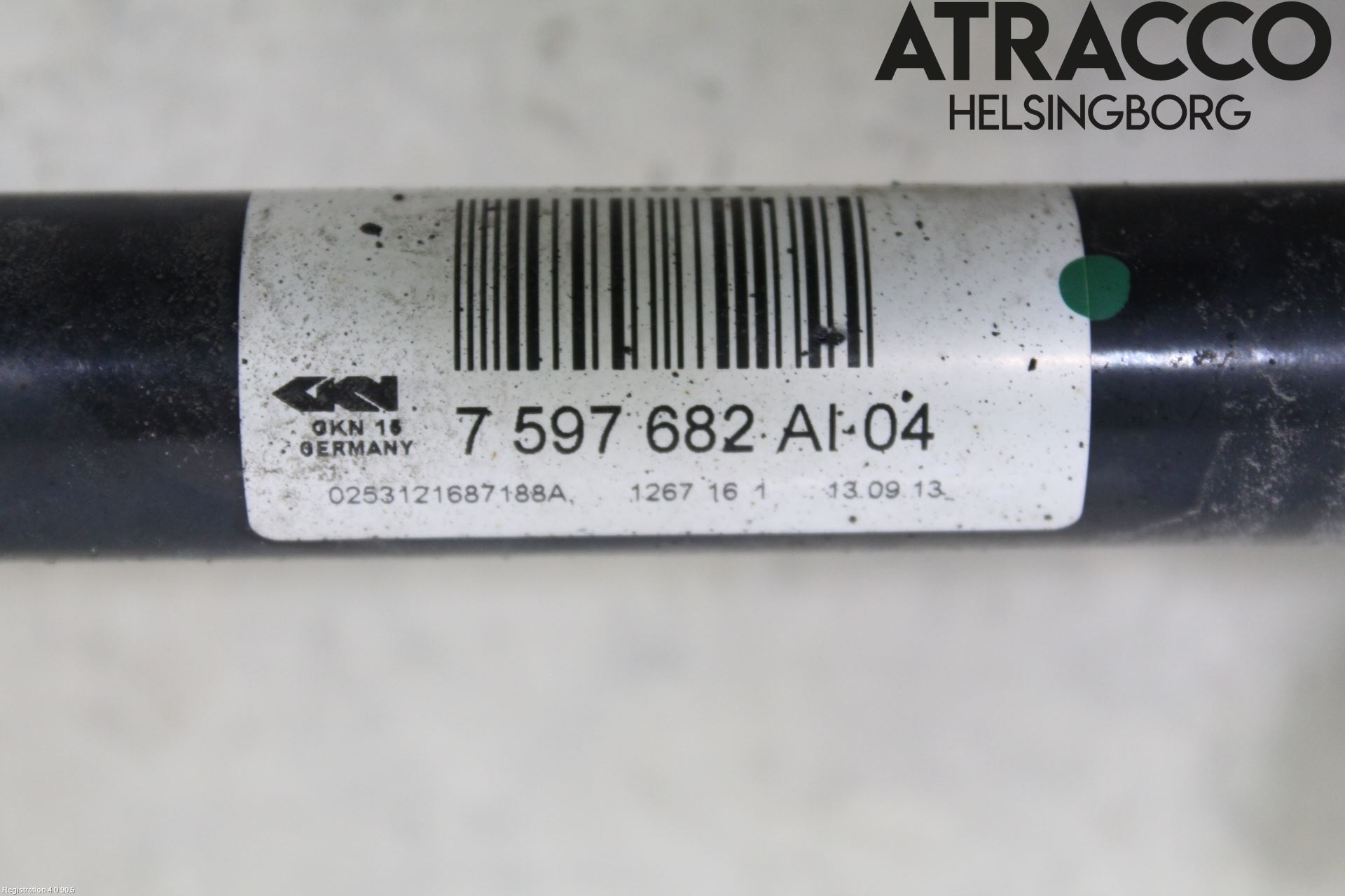 BMW 3 F30/F31/F80 12-19 Drivaksel Bak Kompl Høyre
