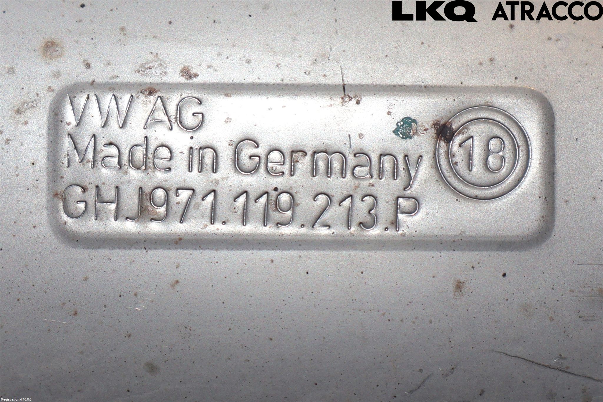 Porsche PANAMERA 09- Eksos Forvarmingsplate