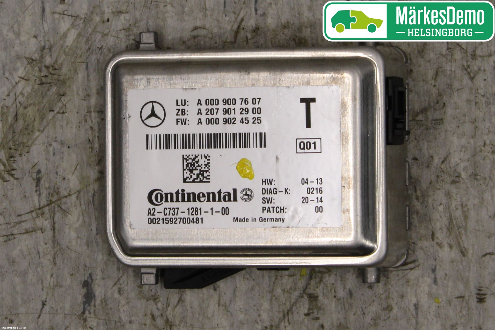 Mercedes-Benz MB CLA-KLASS (C117/X117) 13-19 Sensor Kollisjonsbeskyttelse