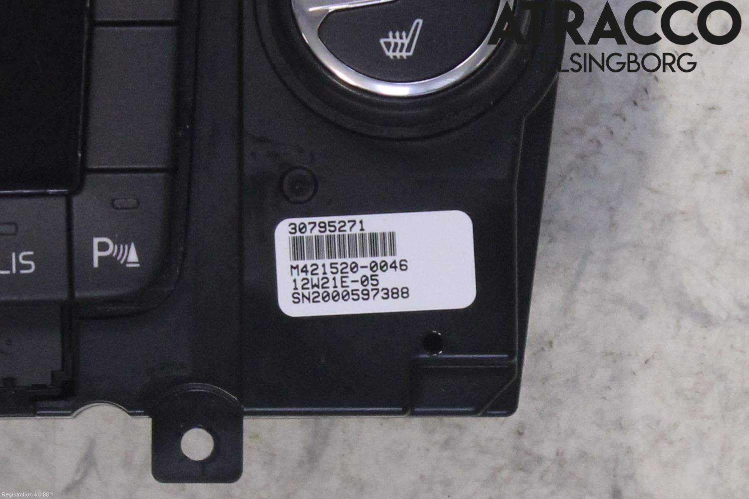 Volvo V70 08-13 Varme Ac Betjening-Display