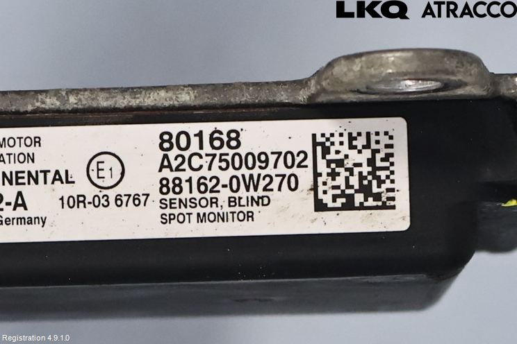 Toyota PRIUS (ZVW50) 16-21 Sensor Kollisjonsbeskyttelse