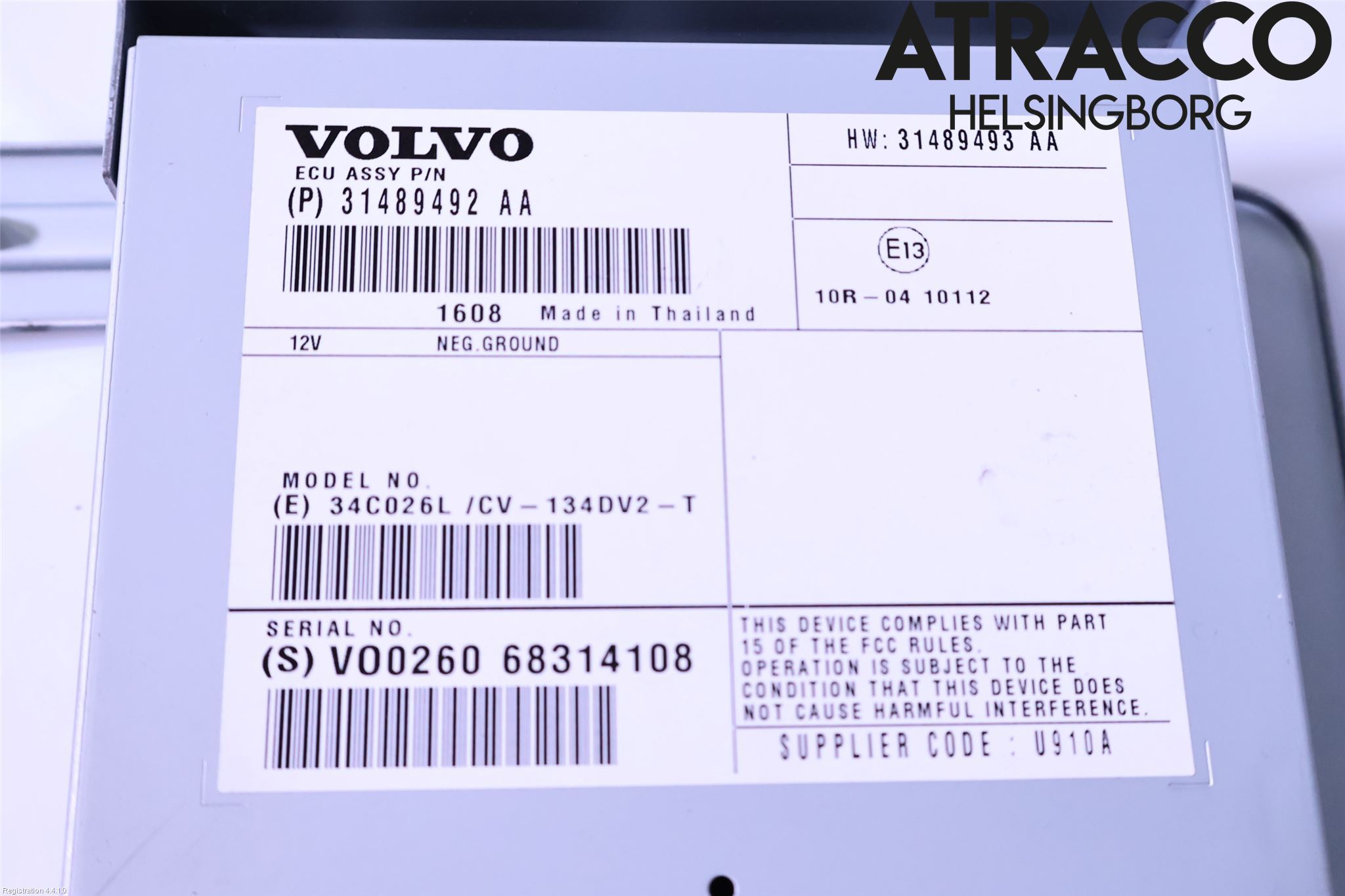 Volvo V60 14-18 Stereo Forsterker