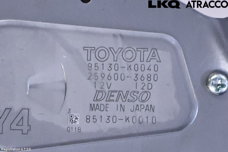 Toyota YARIS XP21 20- Viskermotor Bakluke