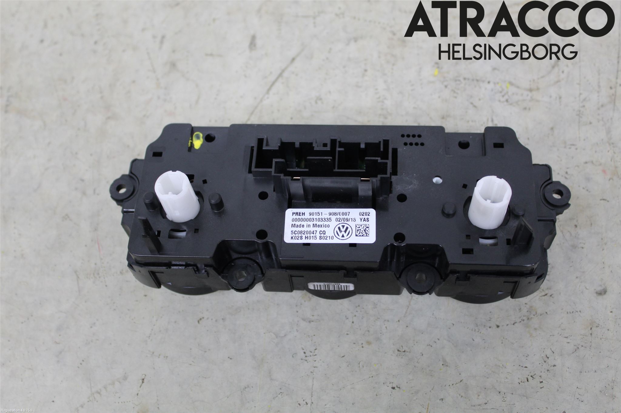 Volkswagen VW BEETLE 12- Varmeapparat Panel(Regulering)