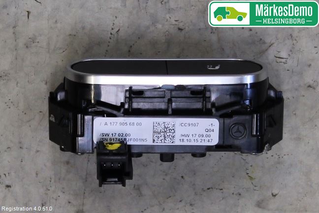 Mercedes-Benz MB A-KLASS (W177) 18- Bryter Varmesete