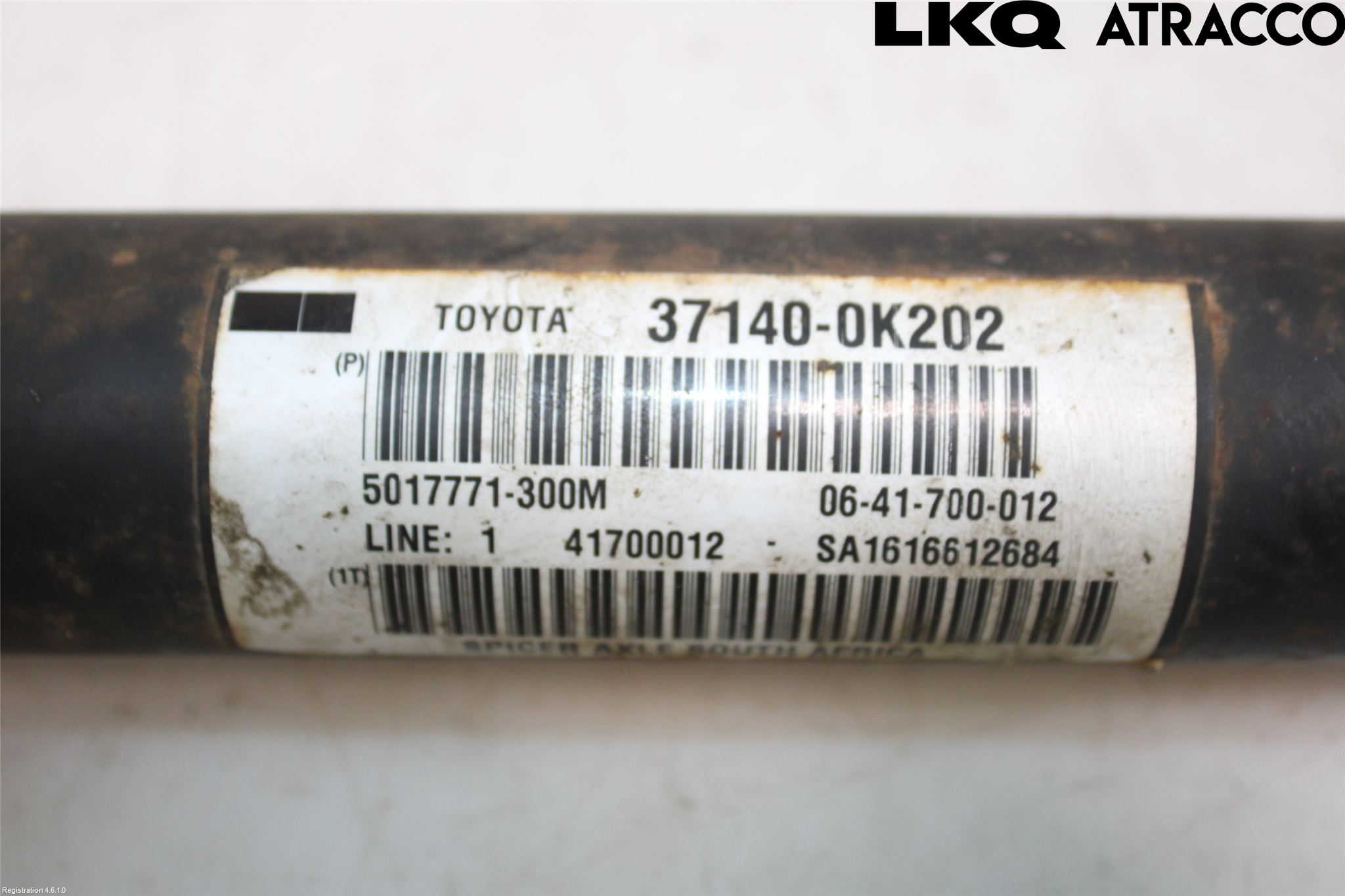Toyota HILUX 16- Mellomaksel Fremre 4Wd