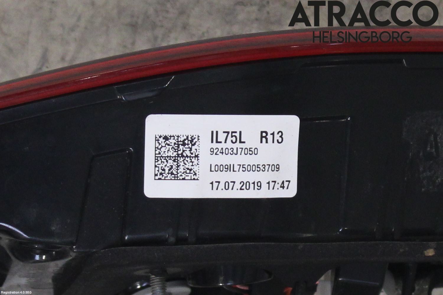 Kia CEED/CEED SW 19- Baklykt Venstre  På Luke(Indre