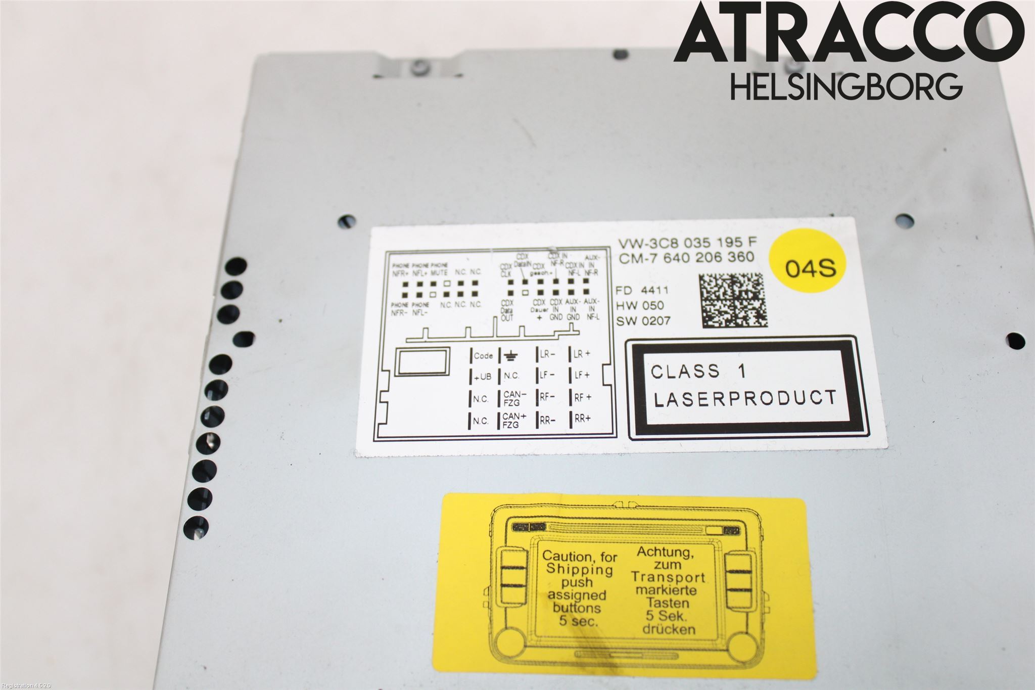 Volkswagen VW PASSAT 11-14 Stereo Radio Med Cd