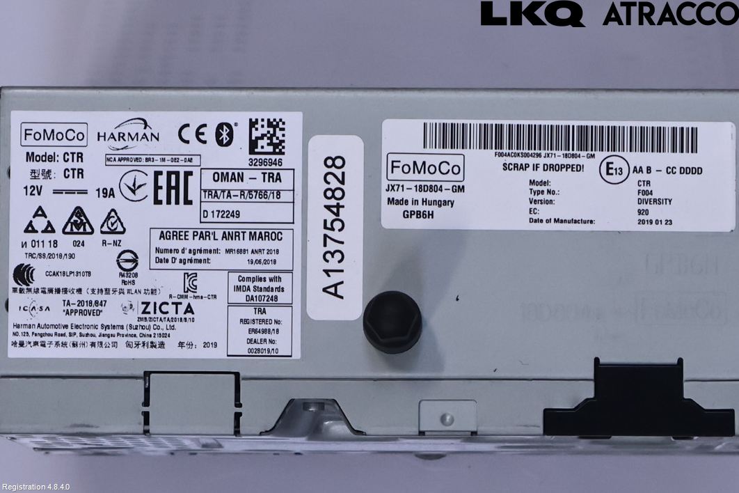 Ford FOCUS 19- Stereo Radio