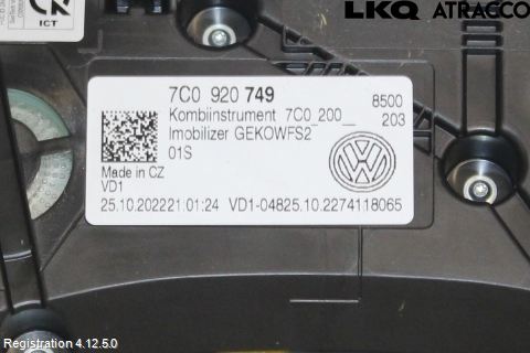 Volkswagen VW CRAFTER II / E-CRAFTER 17- Instr Kombinert