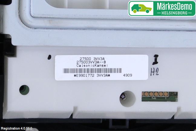 Nissan NOTE E12 14-20 Varme Ac Betjening-Display