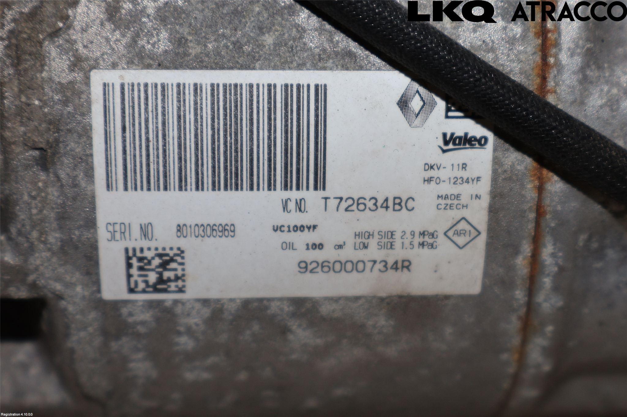Renault CLIO IV 16-19 Varme Ac Kompressor