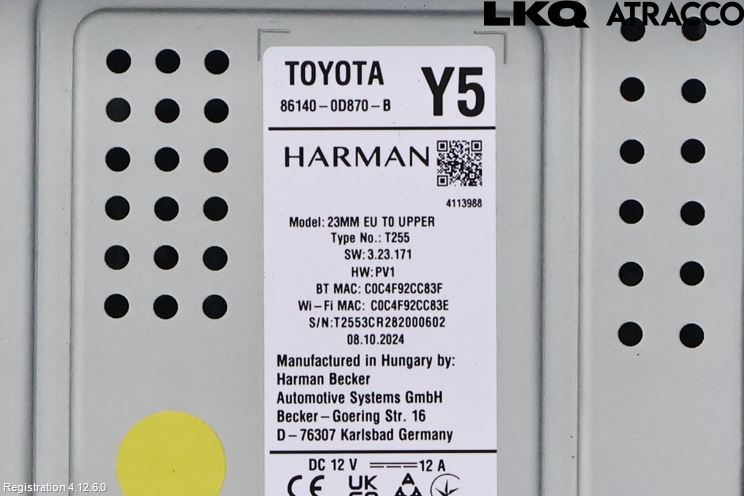 Toyota YARIS XP21 20- Stereo Radio Med Cd