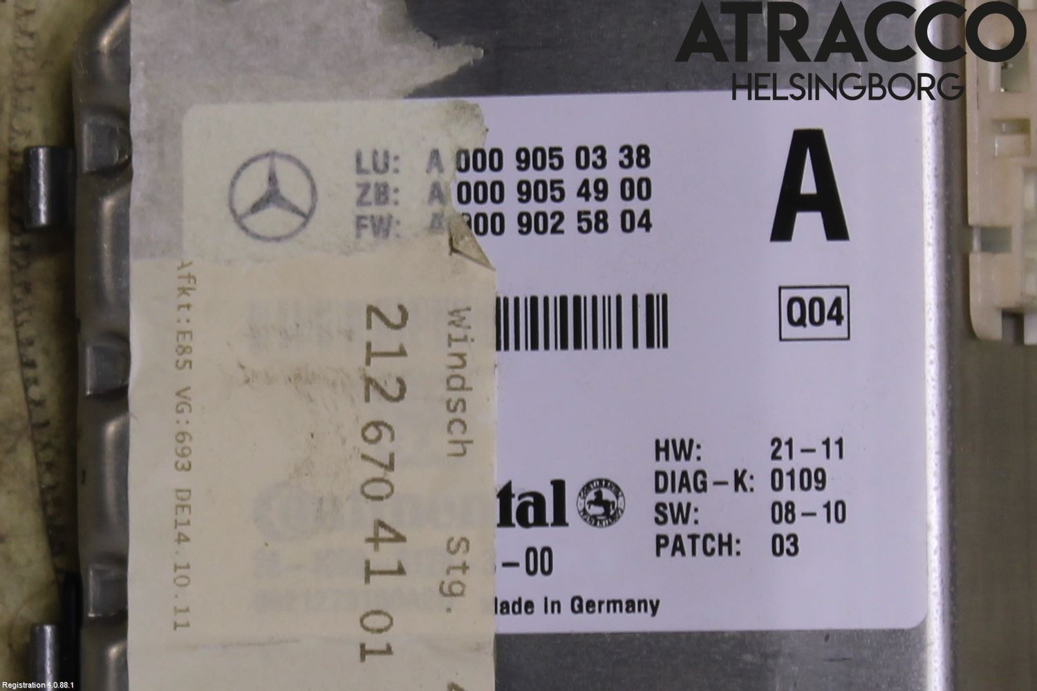 Mercedes-Benz MB E-KLASS (W212) 09-16 Sensor Kollisjonsbeskyttelse