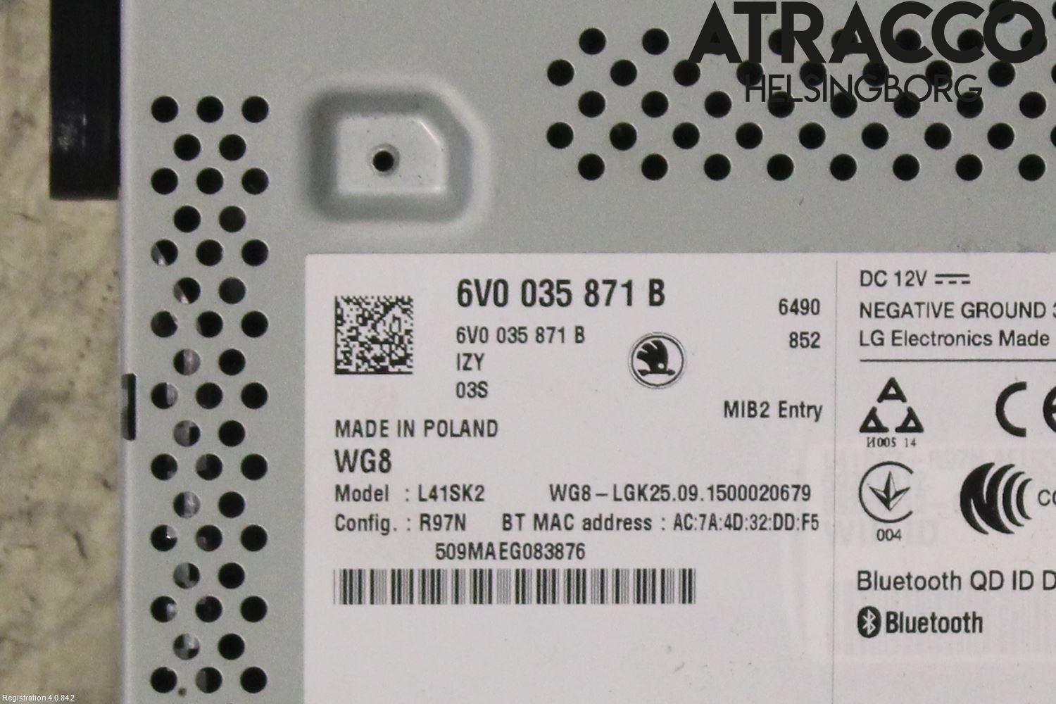 Skoda FABIA 15-21 Stereo Radio