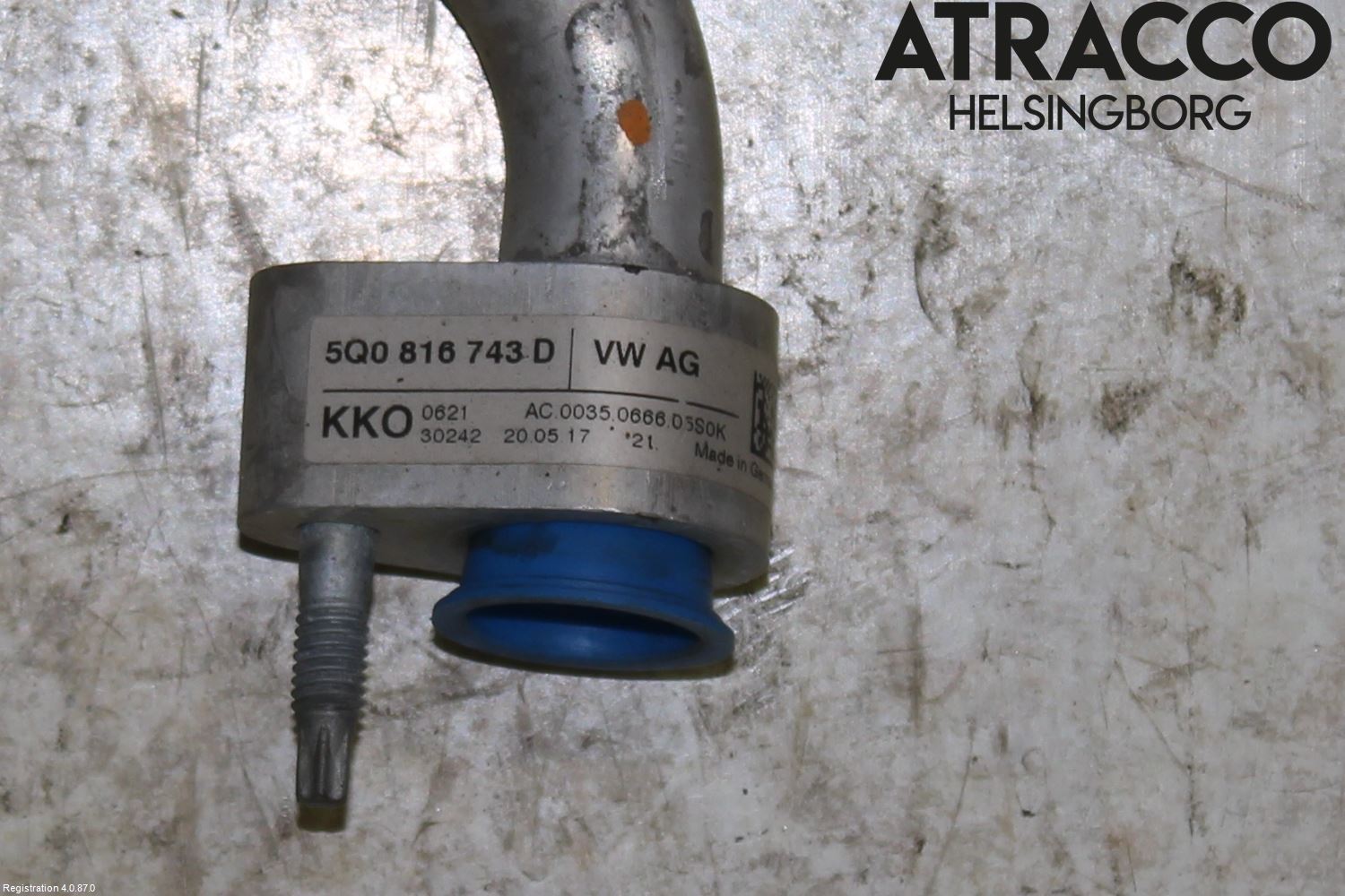 Volkswagen VW GOLF / E-GOLF VII 13-20 Varme Ac Slange - Rør