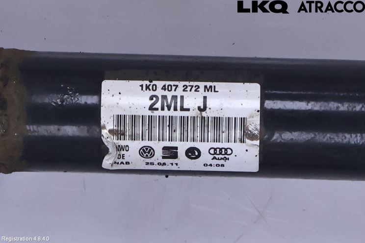Audi A3/S3 05-13 Drivaksel Foran Kompl Høyre