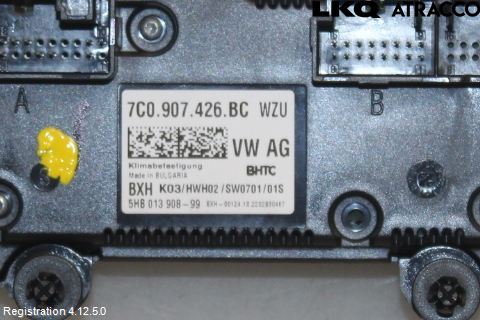 Volkswagen VW CRAFTER II / E-CRAFTER 17- Varme Ac Betjening-Display