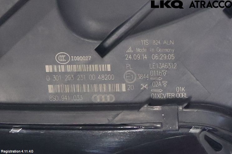 Audi TT/TTS 07-14 Frontlykt Venstre
