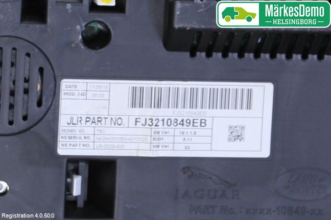Landrover LAND ROVER RANGE ROVER EVOQUE (L538) 11-18 Instr Kombinert