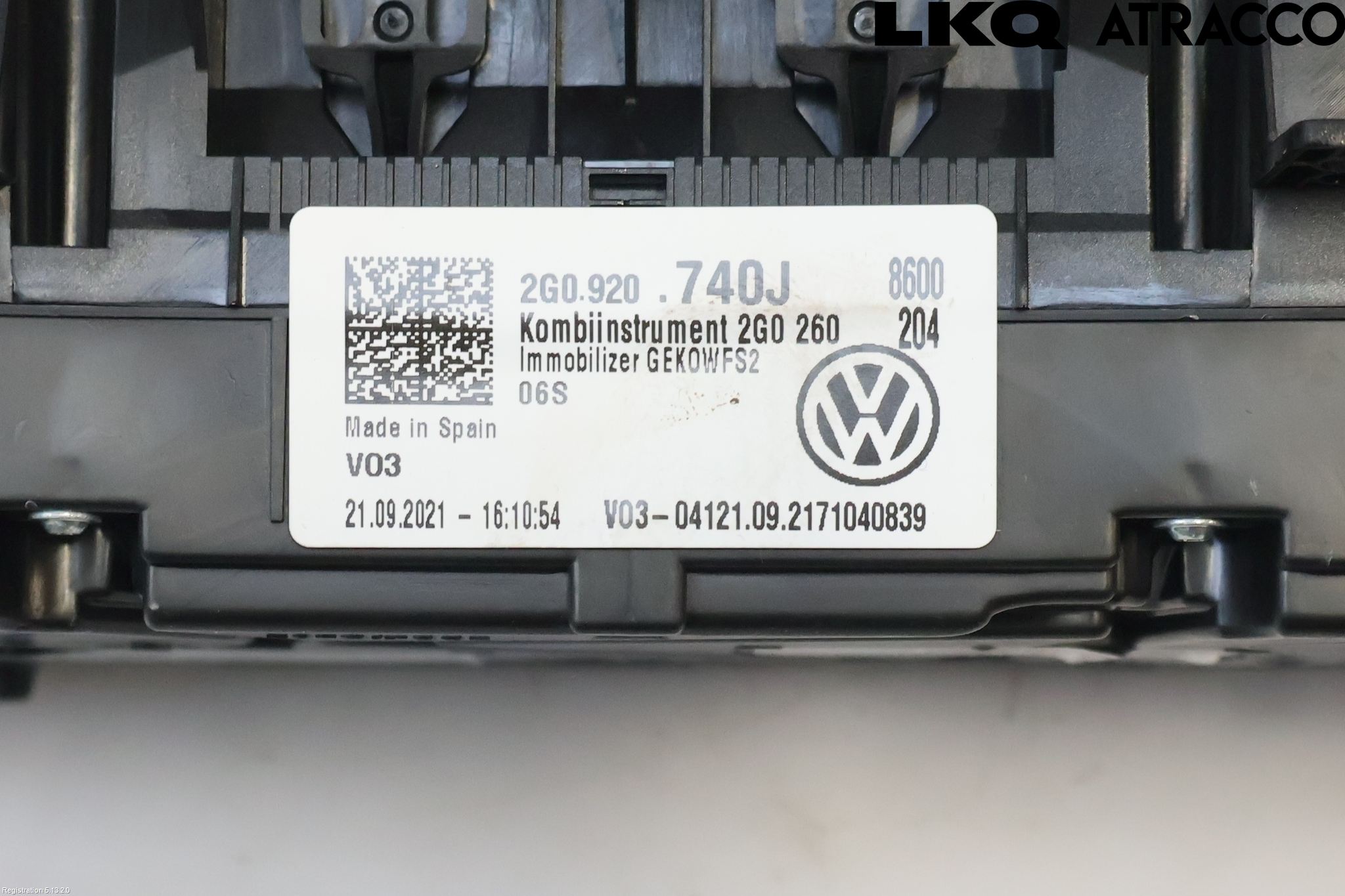 Volkswagen VW T-CROSS 19- Instr Kombinert