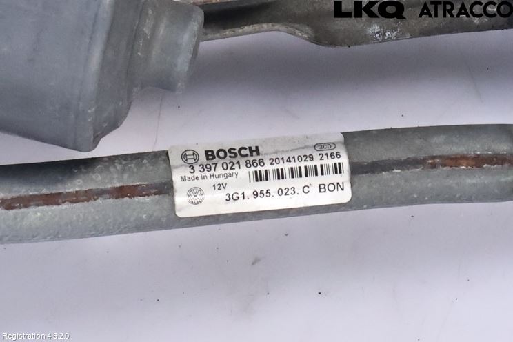 Volkswagen VW PASSAT 15-19 Viskeroverføring Frontrute