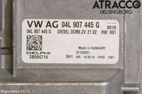 Volkswagen VW GOLF / E-GOLF VII 13-20 Styreenhet Dieselpumpe