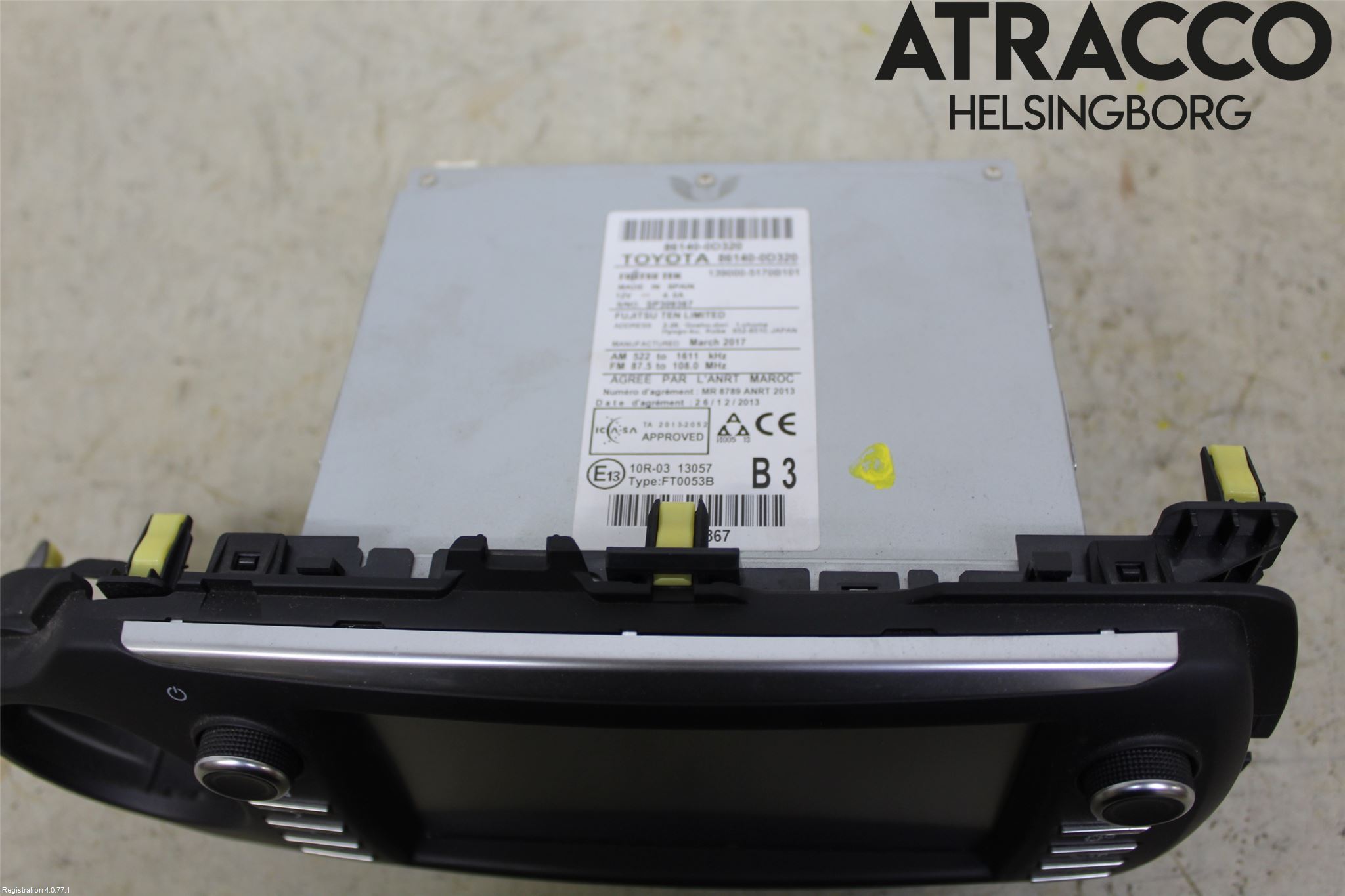 Toyota YARIS XP130 15-20 Stereo Radio Med Cd
