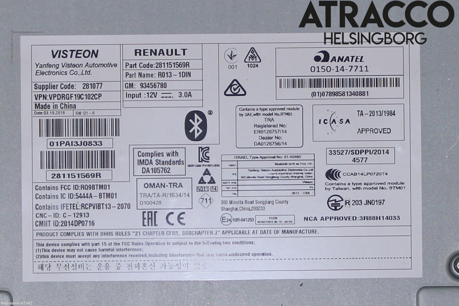 Nissan NV300 16-22 Stereo Radio Med Cd
