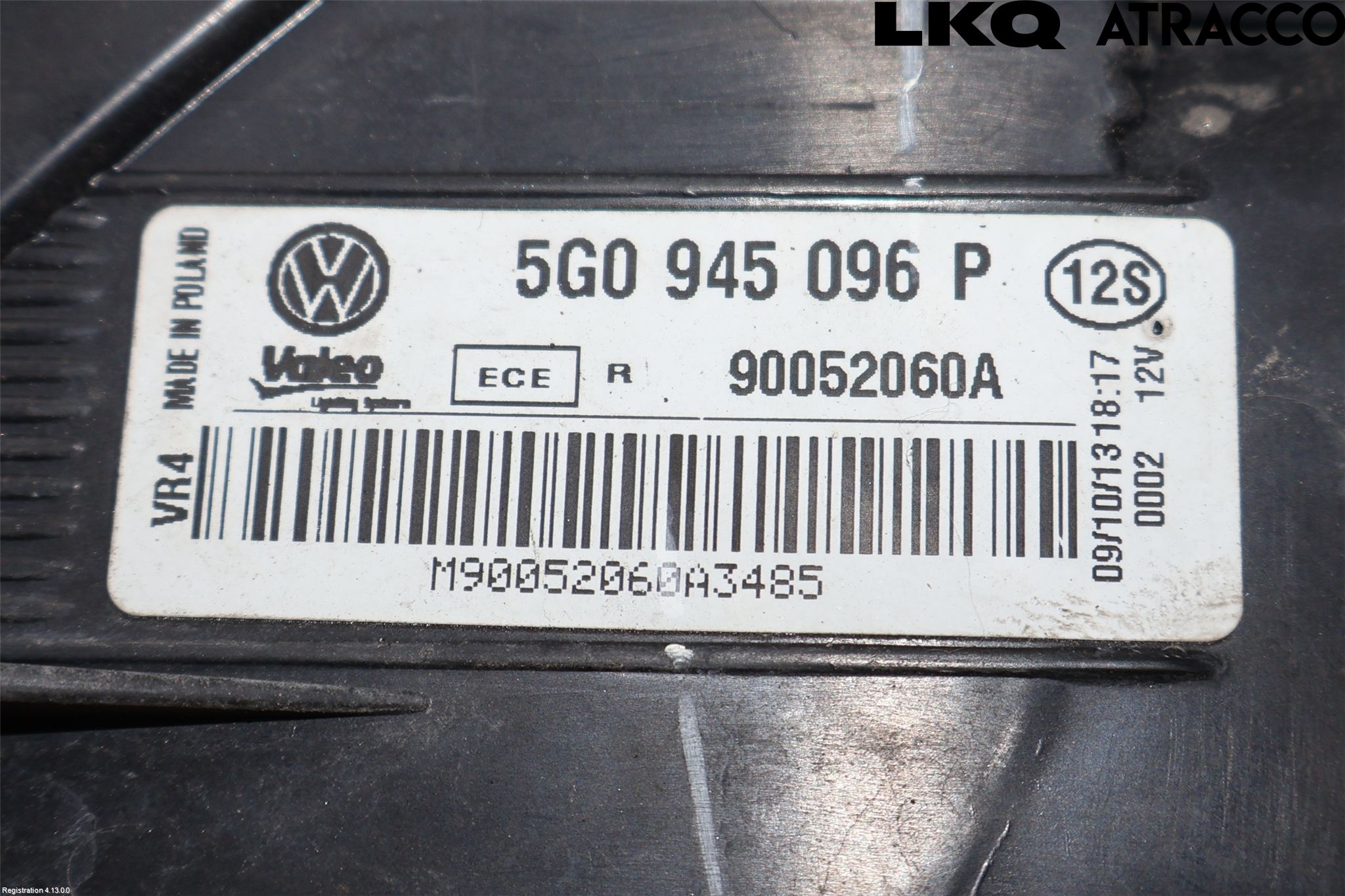Volkswagen VW GOLF / E-GOLF VII 13-20 Baklykt Høyre