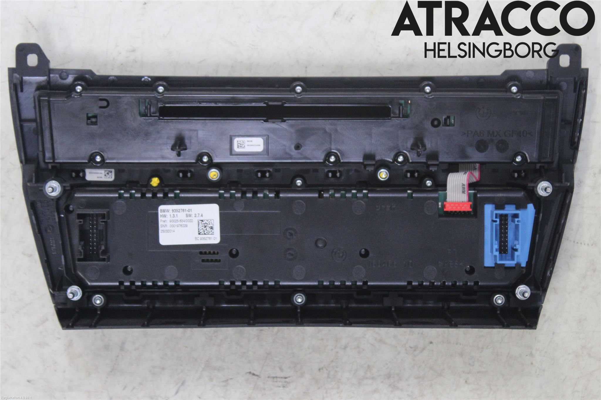 BMW 5 F10/F11/F18 09-17 Varme Ac Betjening-Display